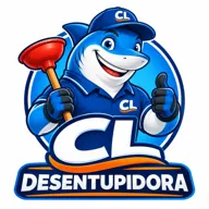 CL Desentupidora — logo do tubarão